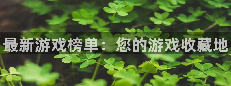 辉达娱乐app下载地址：最新游戏榜单：您的游戏收藏地
